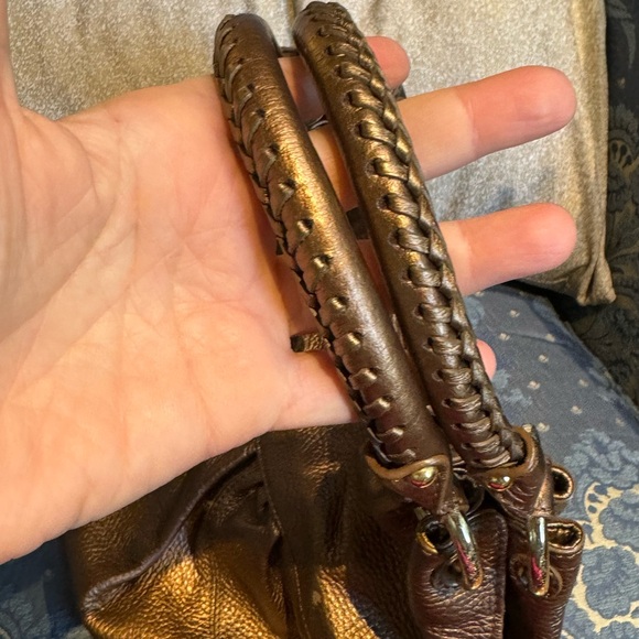 🆕 CARLO DIMO VINTAGE METALLIC HANDBAG - Picture 4 of 16